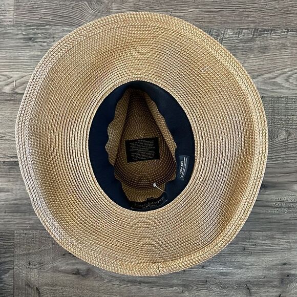 Eric Javits Daphne Fedora Hat Natural Black - Picture 7 of 11